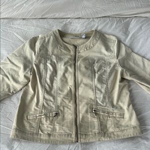 Chico's Beige Utility Jacket